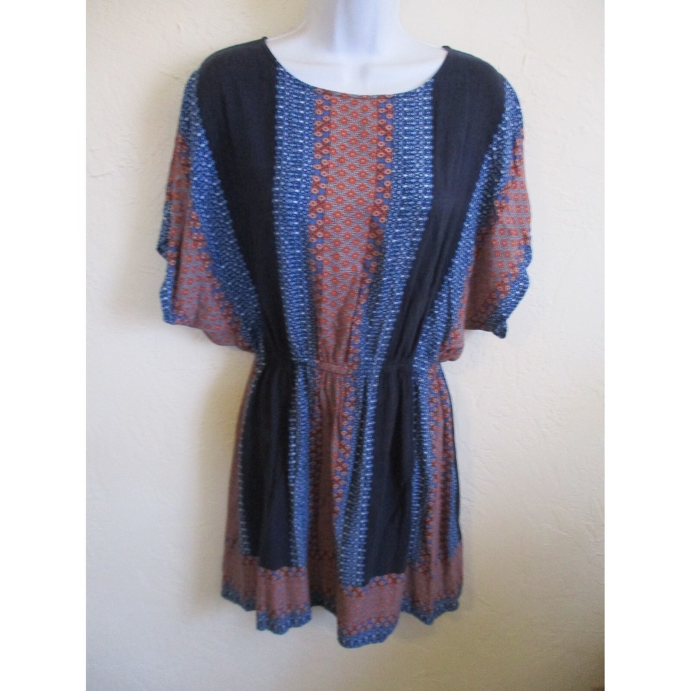 Ariat Dress Size Small Striped Patchwork Print Dolman Sleeve